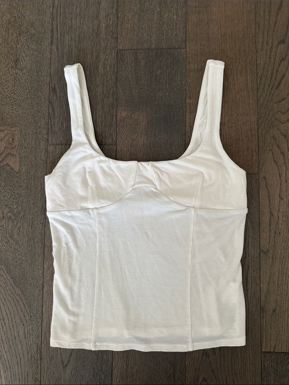 Wilfred White Scoop-Bust Tank Top
